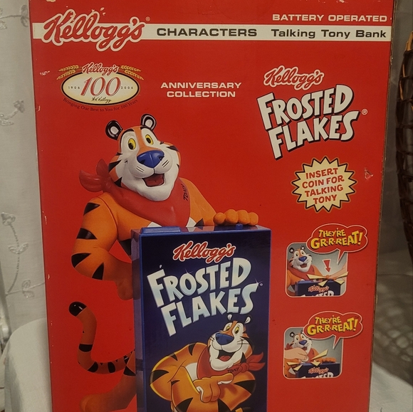 Kellogg's Frosted Flakes 100th Anniversary Tony the Tiger Savings Bank 2006 NIB - Picture 4 of 4